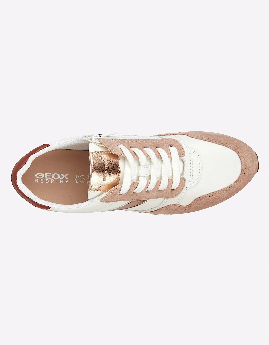 Geox Tabelya Waterproof Womens Nude / White / Pink