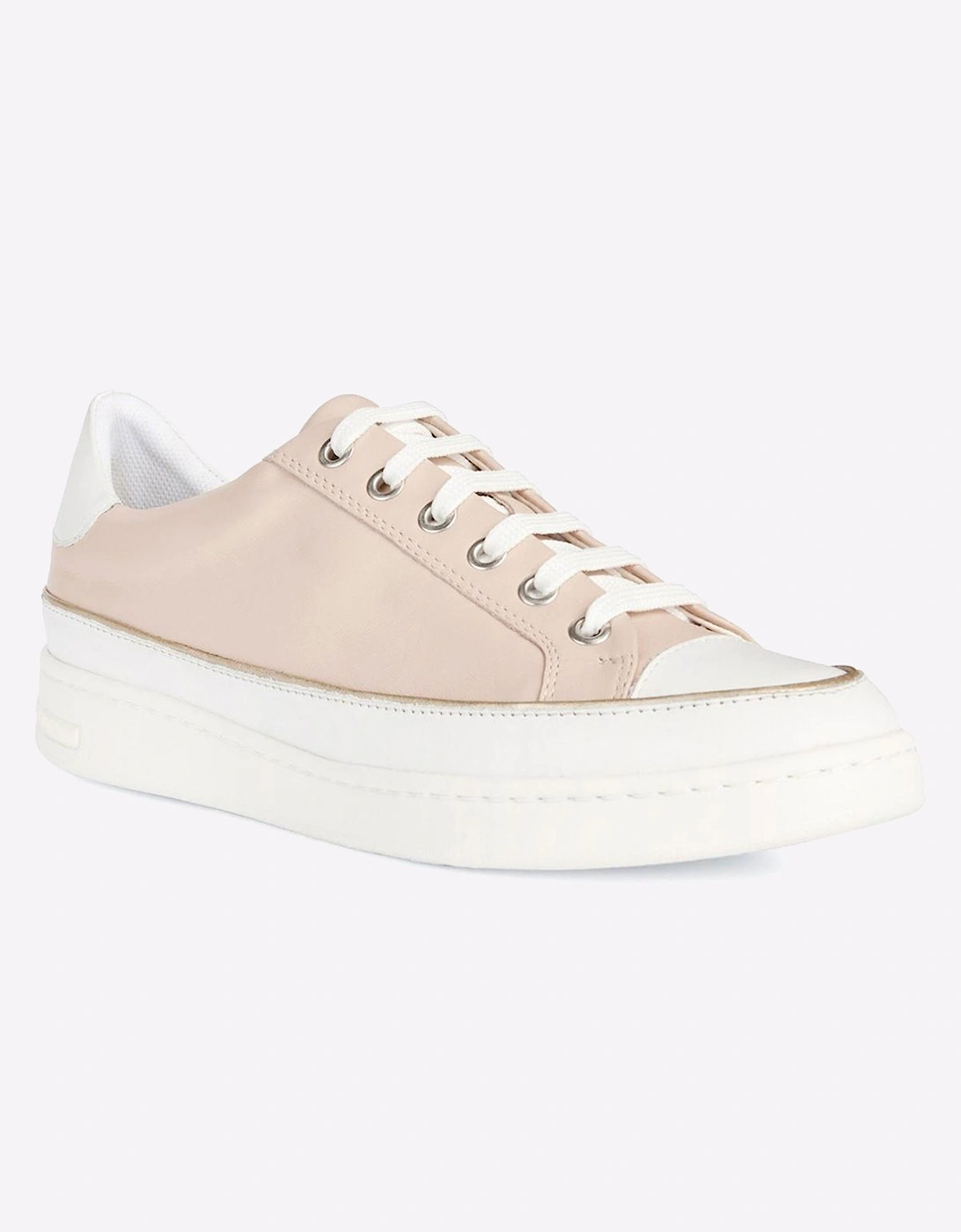 Geox D Jaysen A Womens Shoes Nude/White