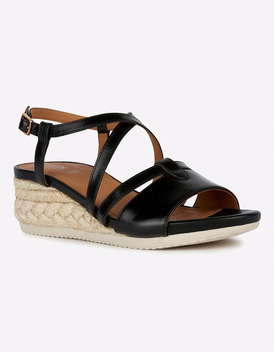 Geox D Ischia Corda A Sandals Womens Black