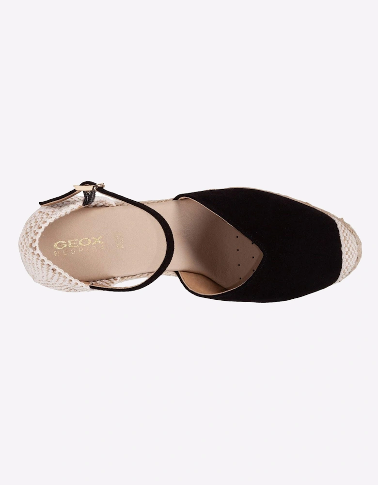 Geox D Gelsa A Sandals Womens Black
