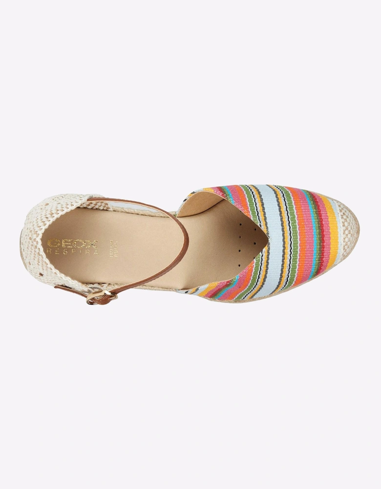 Geox D Gelsa A Sandals Womens Camel / Multi