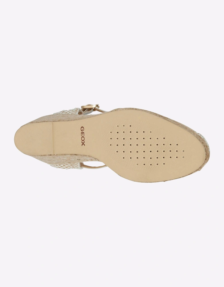 Geox D Gelsa A Sandals Womens Light Sand