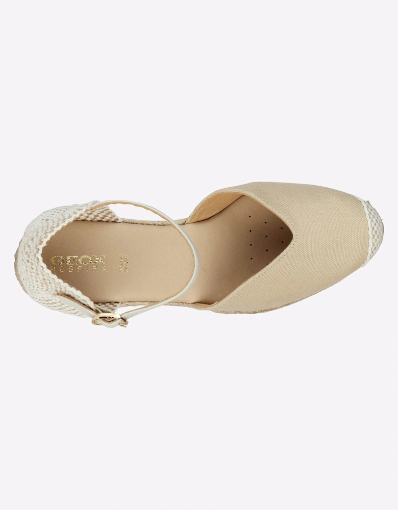 Geox D Gelsa A Sandals Womens Light Sand