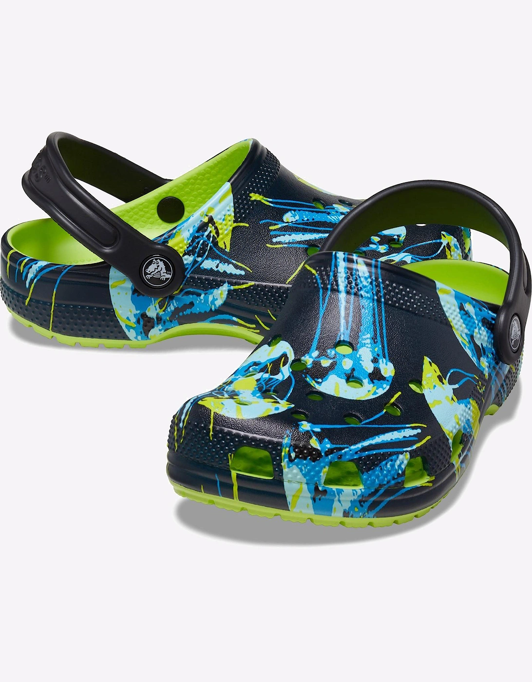 Crocs Classic Meta Scape Clog Infants Limeade / Multi
