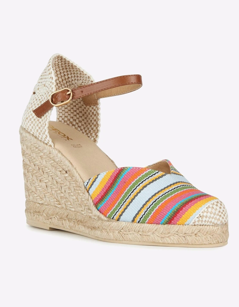 Geox D Gelsa A Sandals Womens Camel / Multi