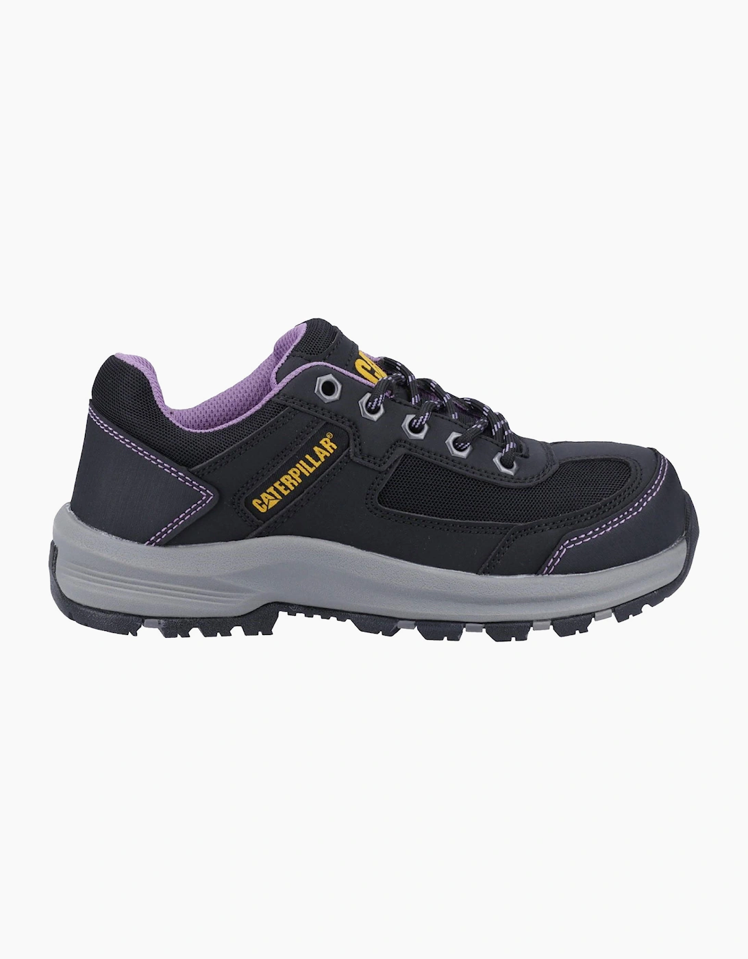 Caterpillar Safety Caterpillar Elmore Work Shoes Womens Black/Lilac