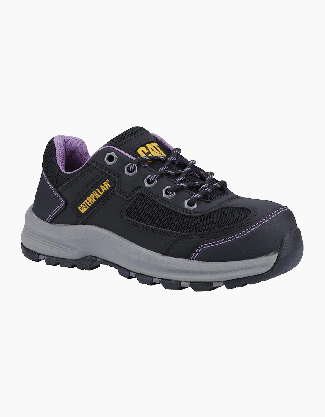 Caterpillar Safety Caterpillar Elmore Work Shoes Womens Black/Lilac