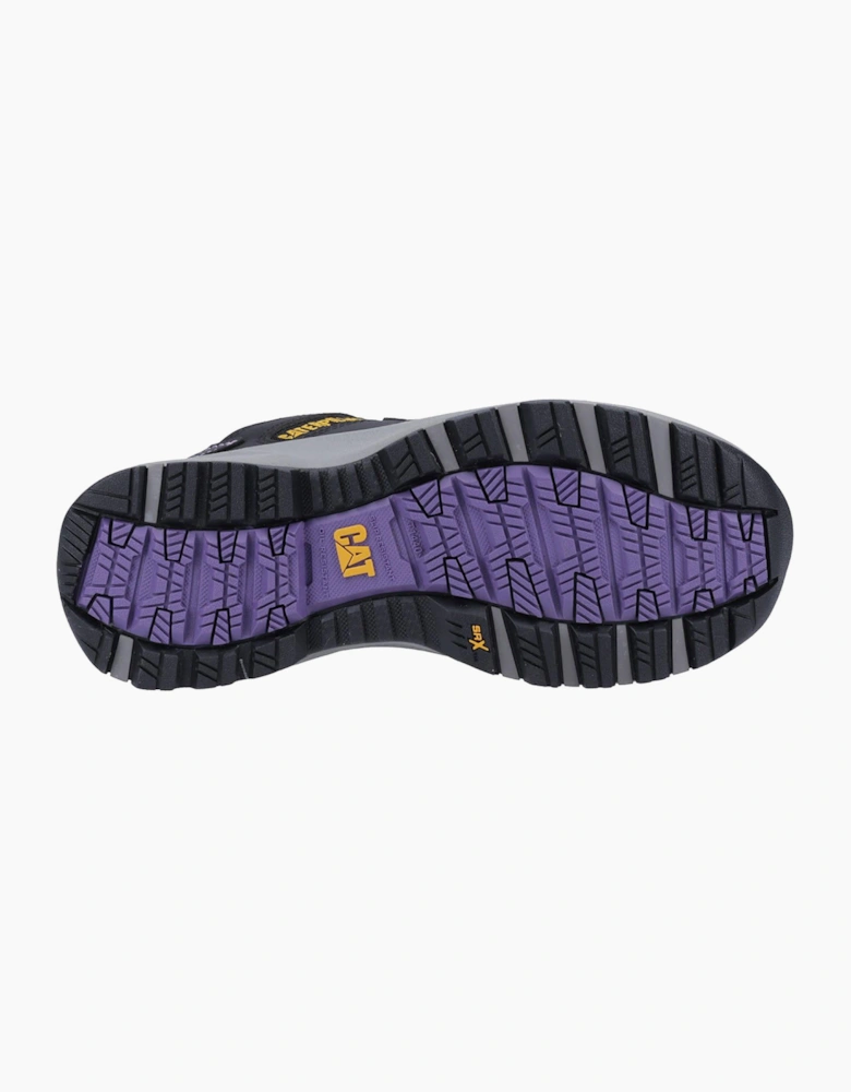 Caterpillar Safety Caterpillar Elmore Work Shoes Womens Black/Lilac