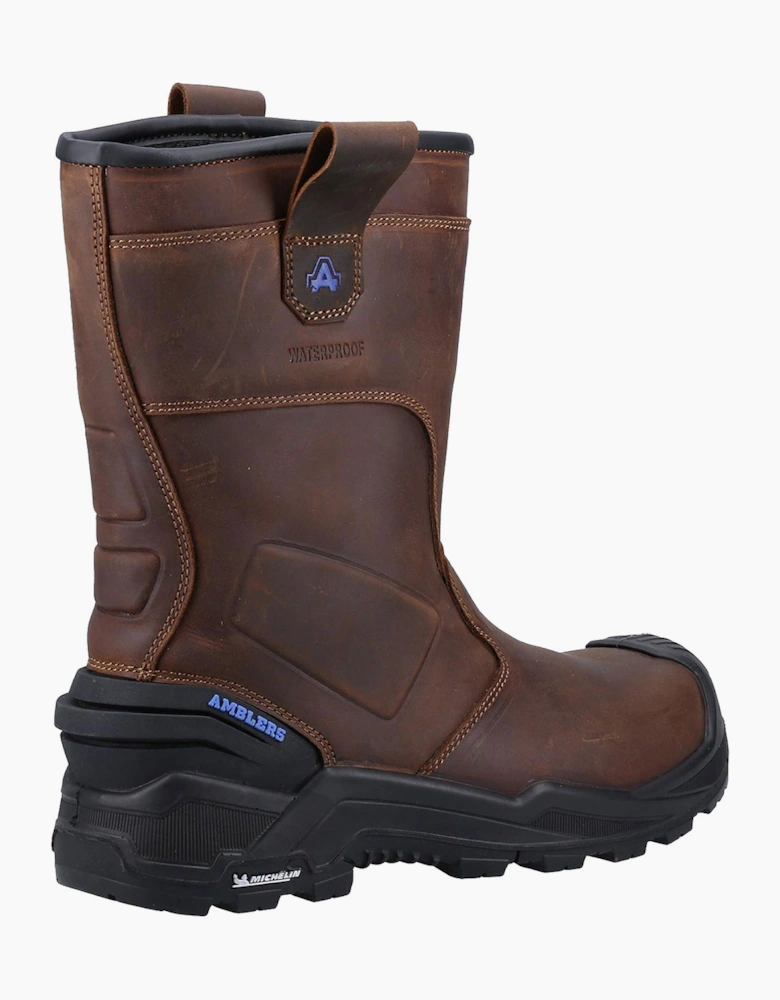 Amblers Safety Amblers Conqueror Safety Rigger Boot Waterproof Mens Brown
