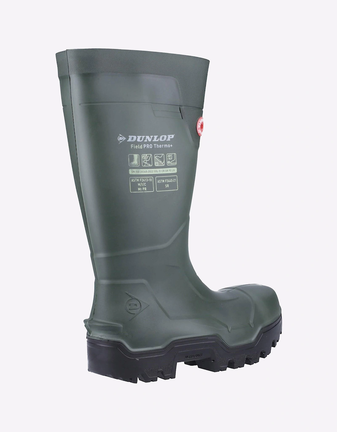 Dunlop FIELDPRO THERMO+ Safety Wellington Unisex Green