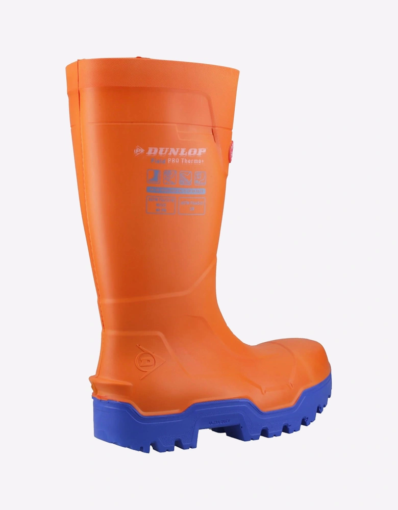 Dunlop FIELDPRO THERMO+ Safety Wellington Unisex Orange