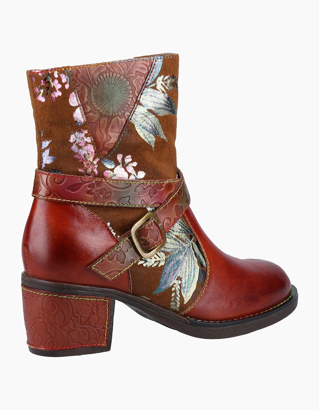 Riva Aisha Womens Biker Boots Brown
