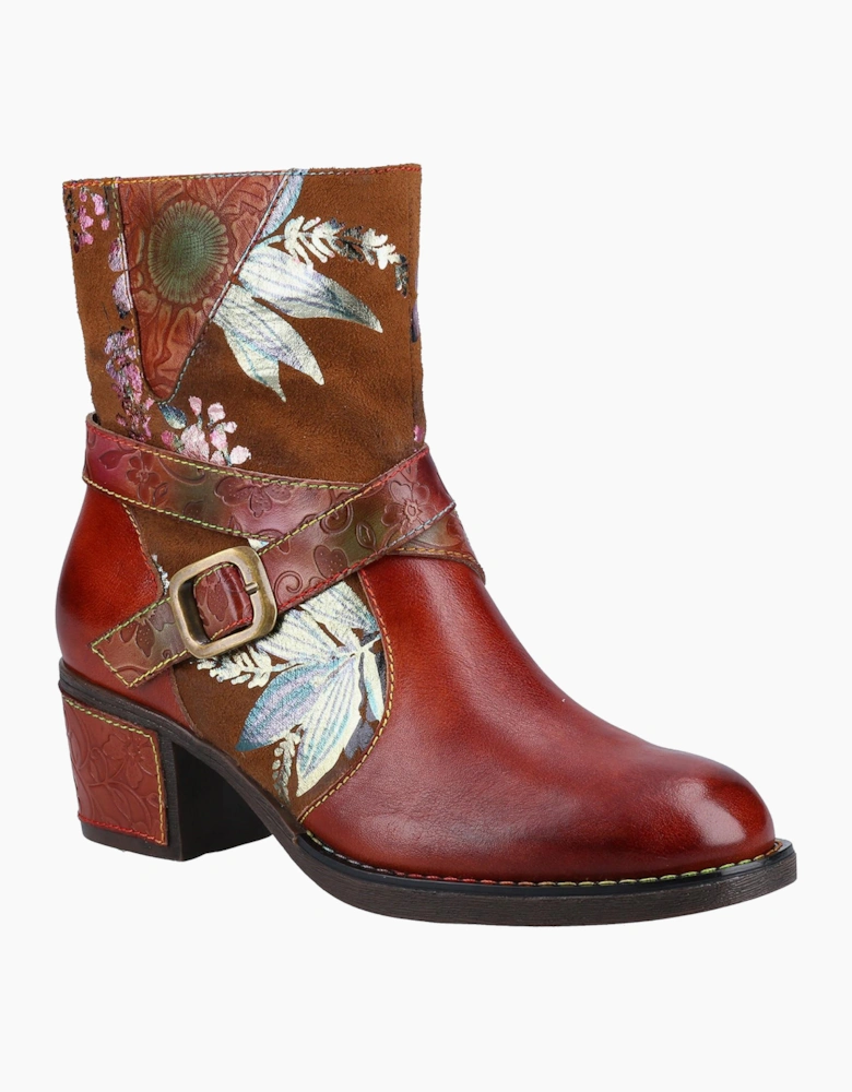 Riva Aisha Womens Biker Boots Brown