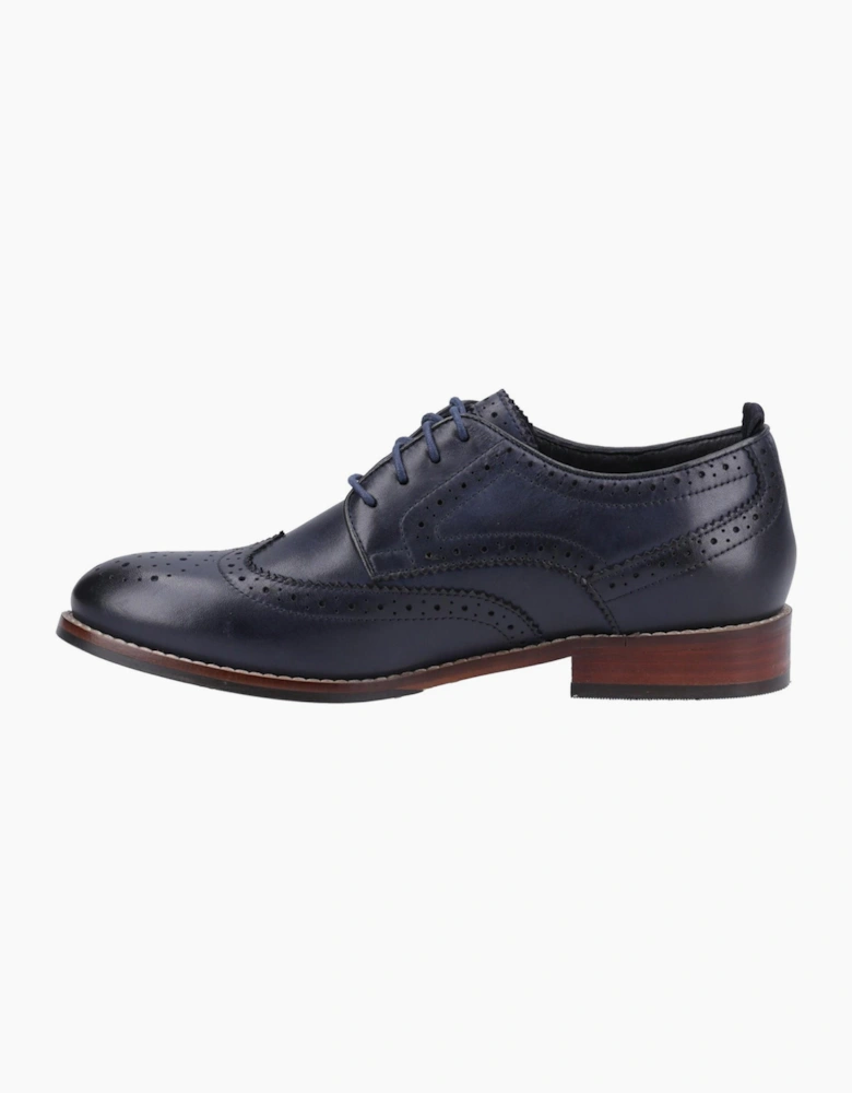 Hush Puppies Natalia Womens Brogue Shoes Navy