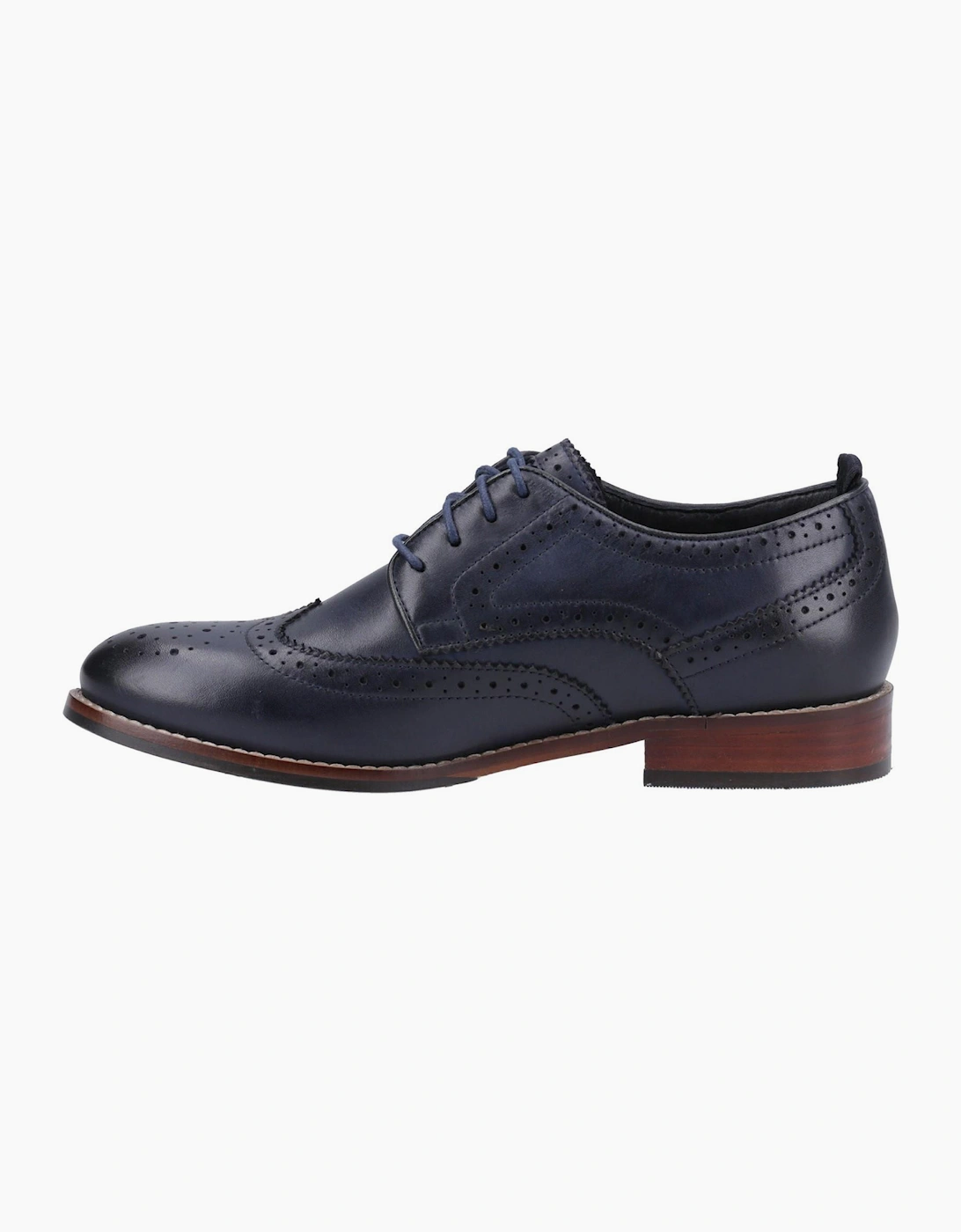 Hush Puppies Natalia Womens Brogue Shoes Navy