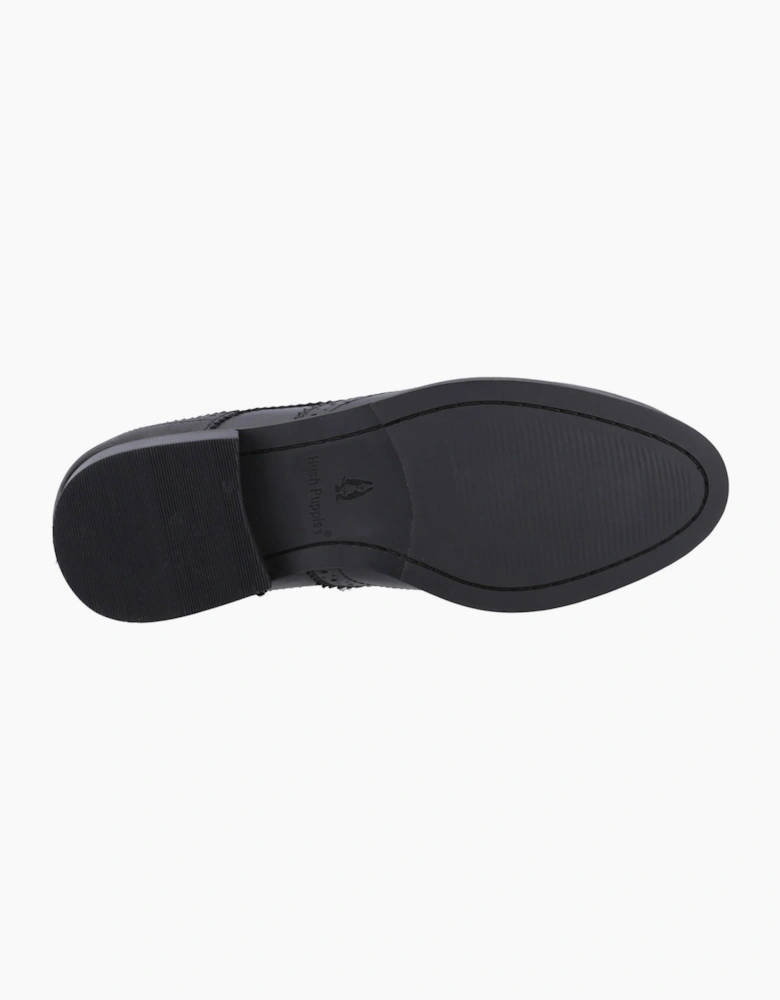 Hush Puppies Natalia Womens Brogue Shoes Black/Black