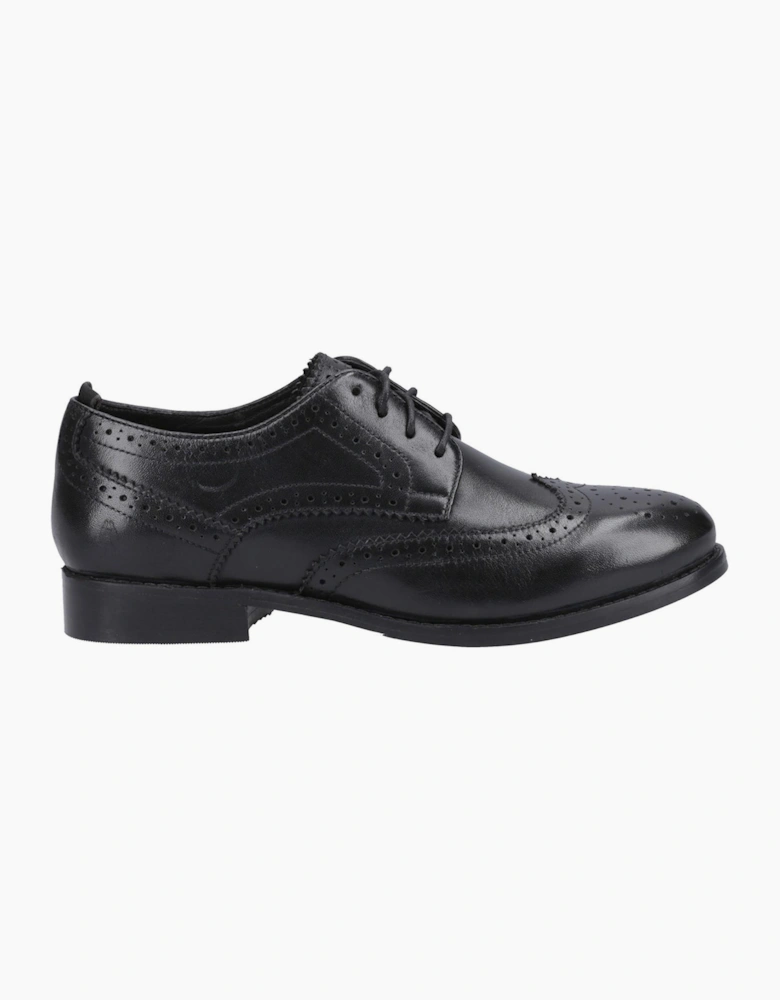 Hush Puppies Natalia Womens Brogue Shoes Black/Black