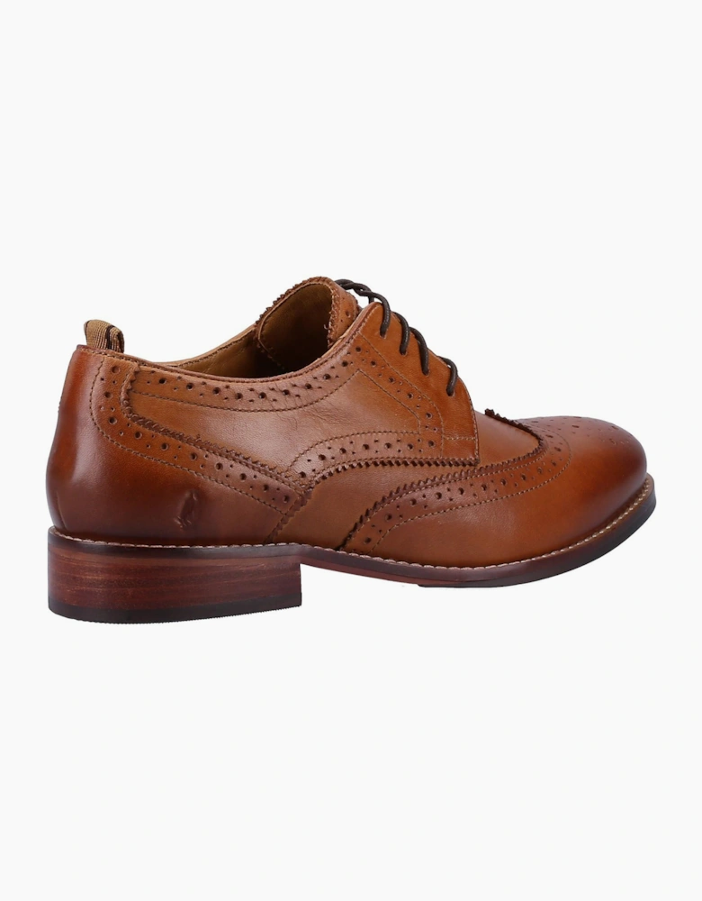 Hush Puppies Natalia Womens Brogue Shoes Tan