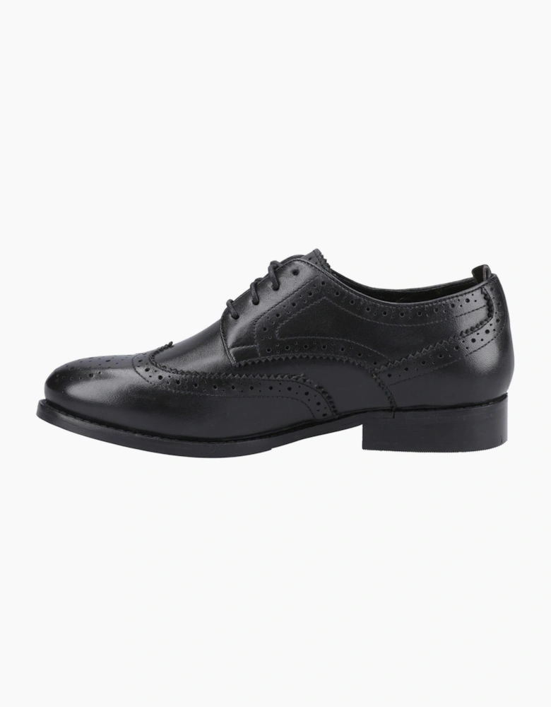 Hush Puppies Natalia Womens Brogue Shoes Black/Black