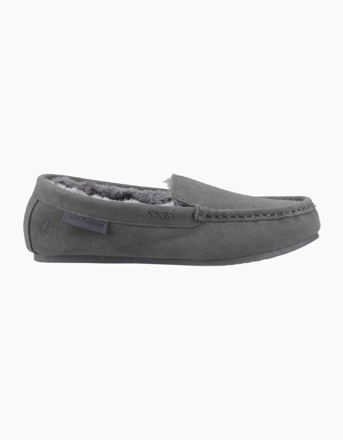 Hush Puppies Annie Womens Suede Slippers Grey