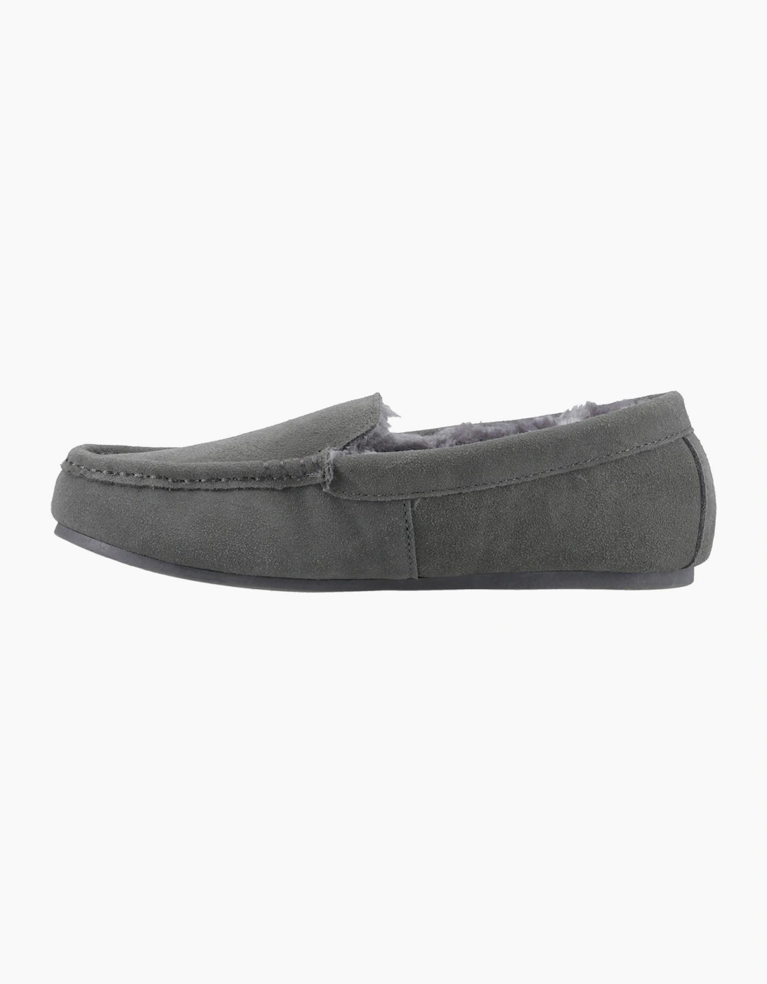Hush Puppies Annie Womens Suede Slippers Grey
