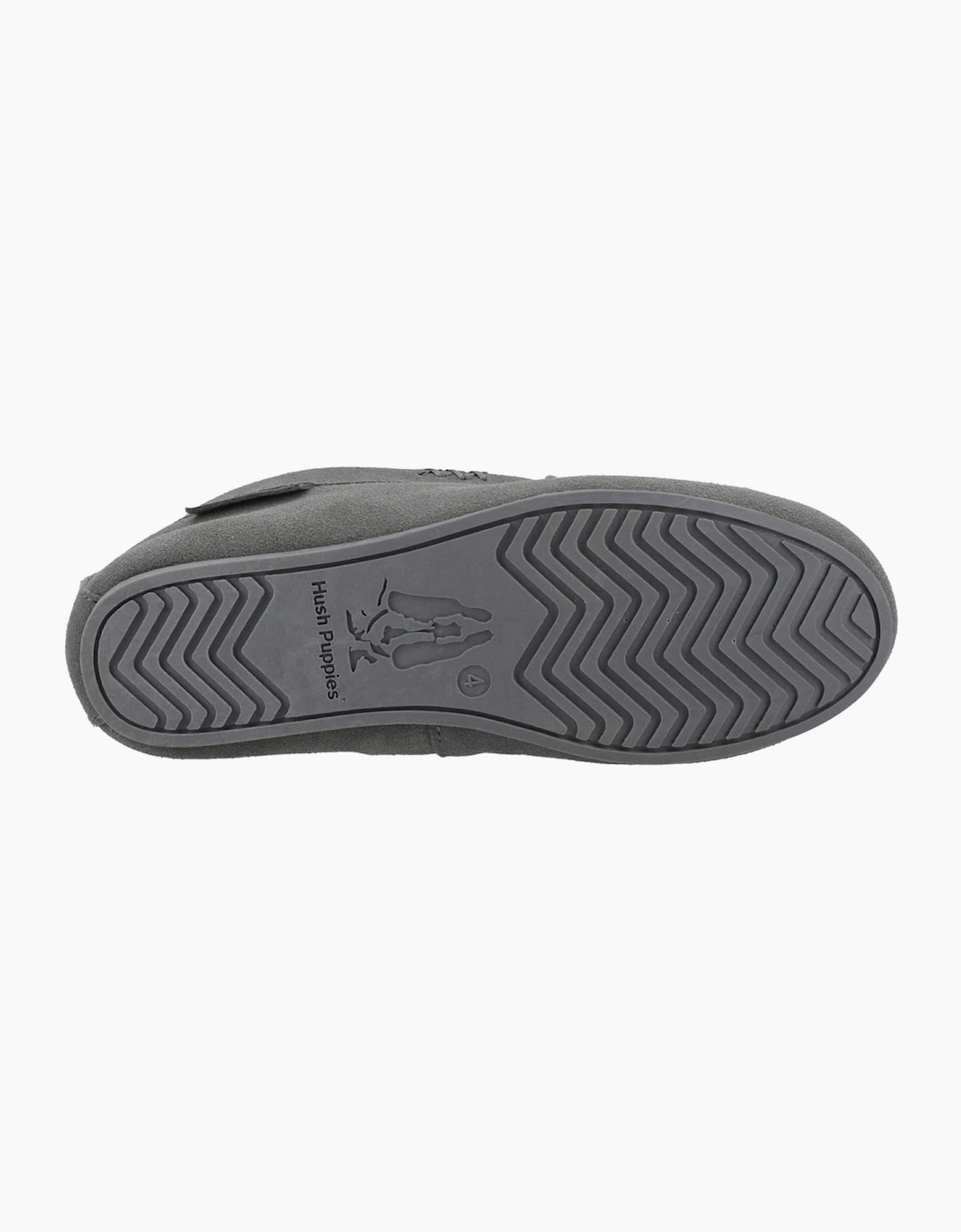 Hush Puppies Annie Womens Suede Slippers Grey