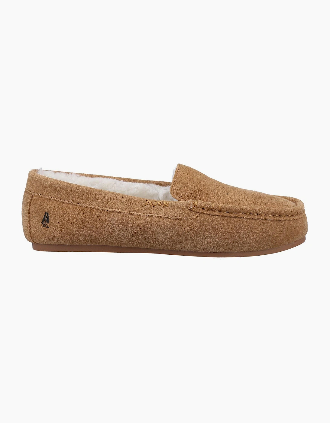 Hush Puppies Annie Womens Suede Slippers Tan