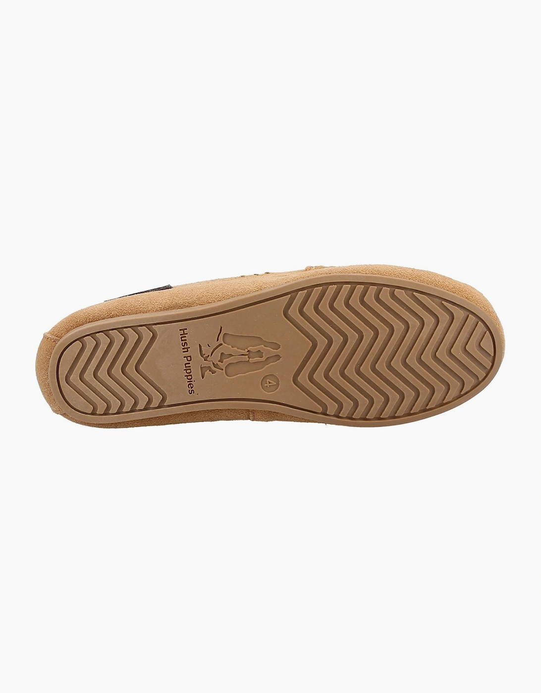 Hush Puppies Annie Womens Suede Slippers Tan