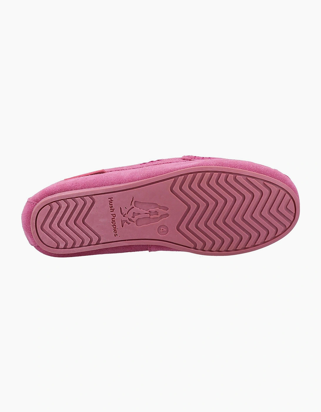 Hush Puppies Annie Womens Suede Slippers Pink