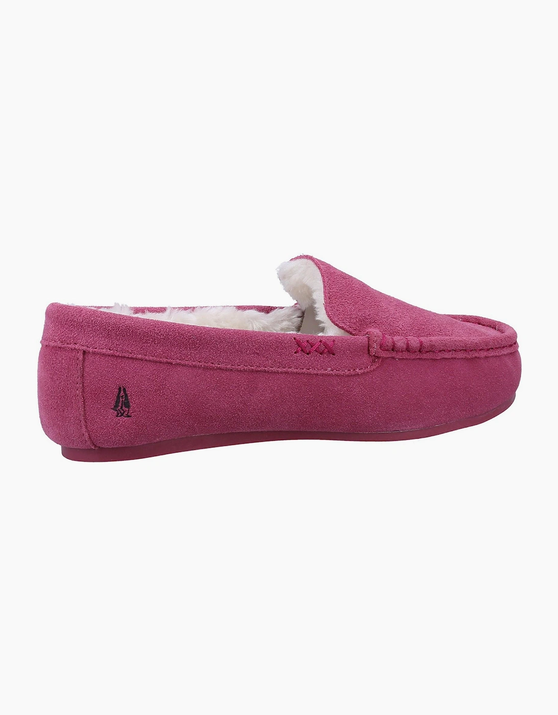 Hush Puppies Annie Womens Suede Slippers Pink