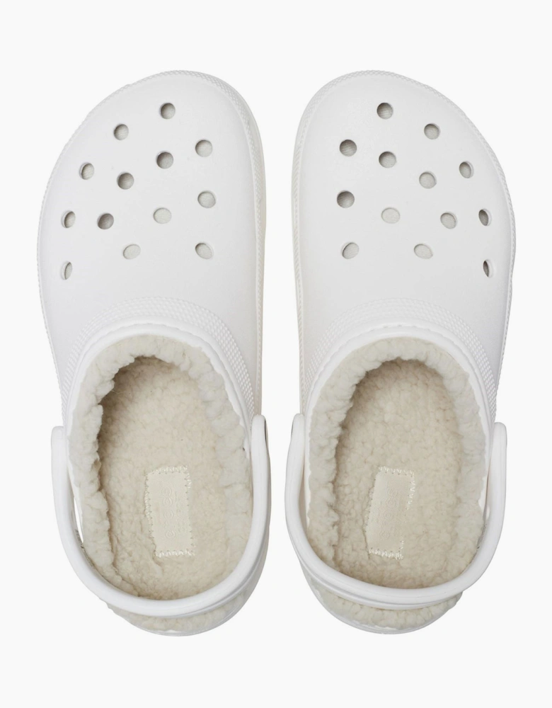 Crocs Classic Platform Lined Clog Womens White