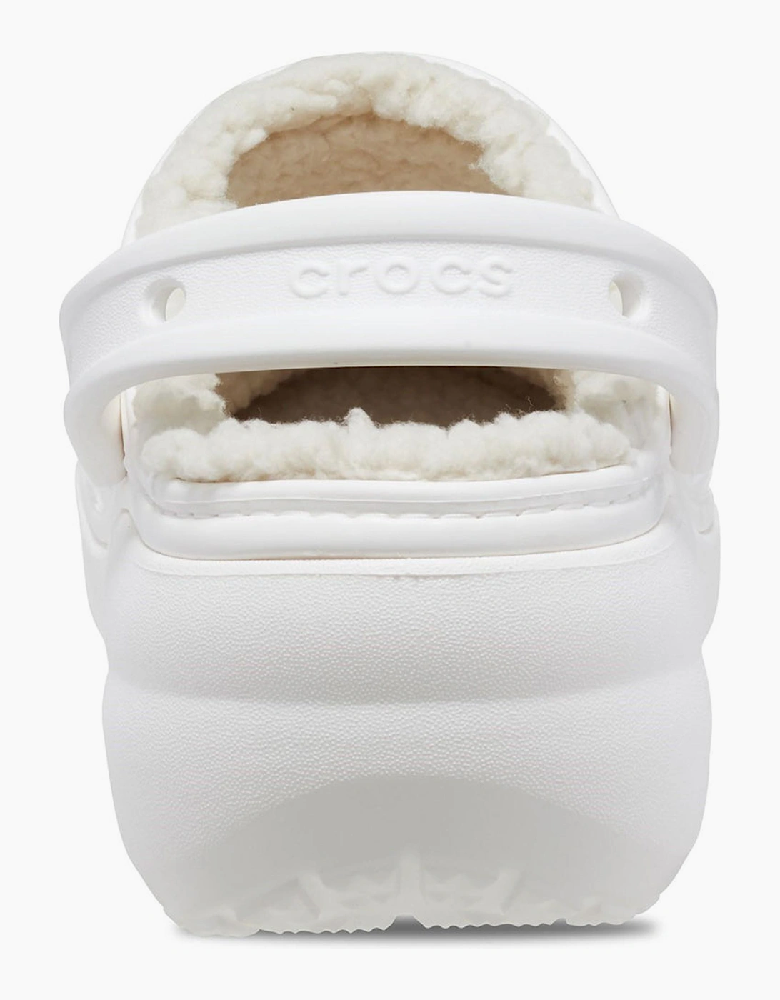 Crocs Classic Platform Lined Clog Womens White