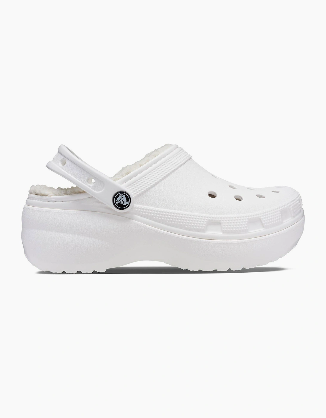 Crocs Classic Platform Lined Clog Womens White