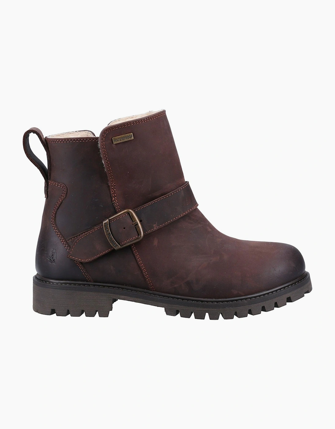 Hush Puppies Mini Wakely Waterproof Junior Girls Ankle Boots Brown