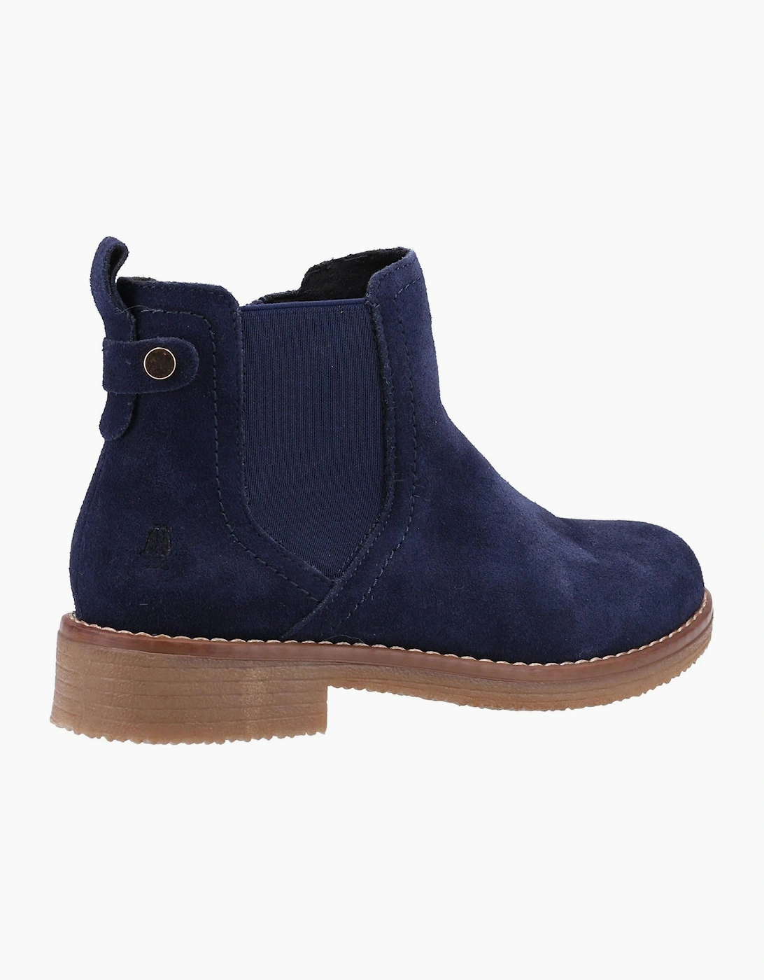 Hush Puppies Maddy Suede Memory Foam Womens Ankle Boots Navy