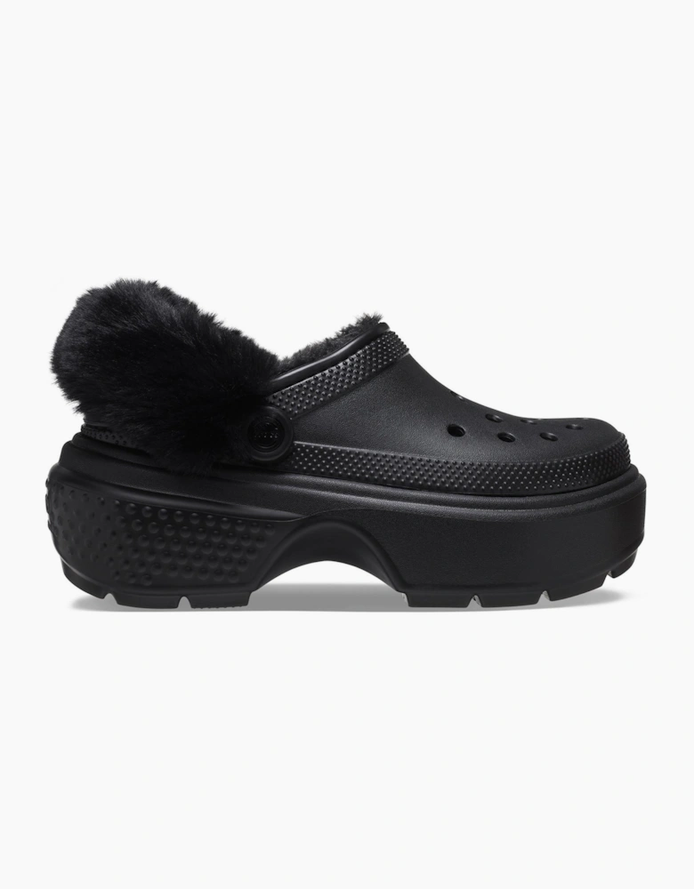 Crocs Stomp Lined Clogs Womens Black