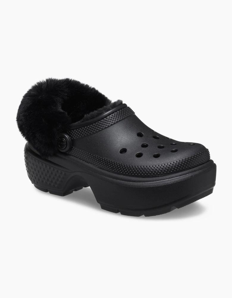Crocs Stomp Lined Clogs Womens Black