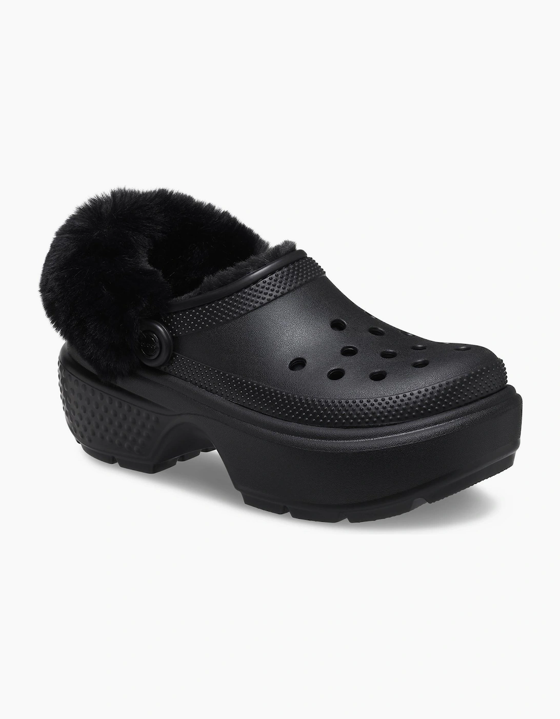 Crocs Stomp Lined Clogs Womens Black