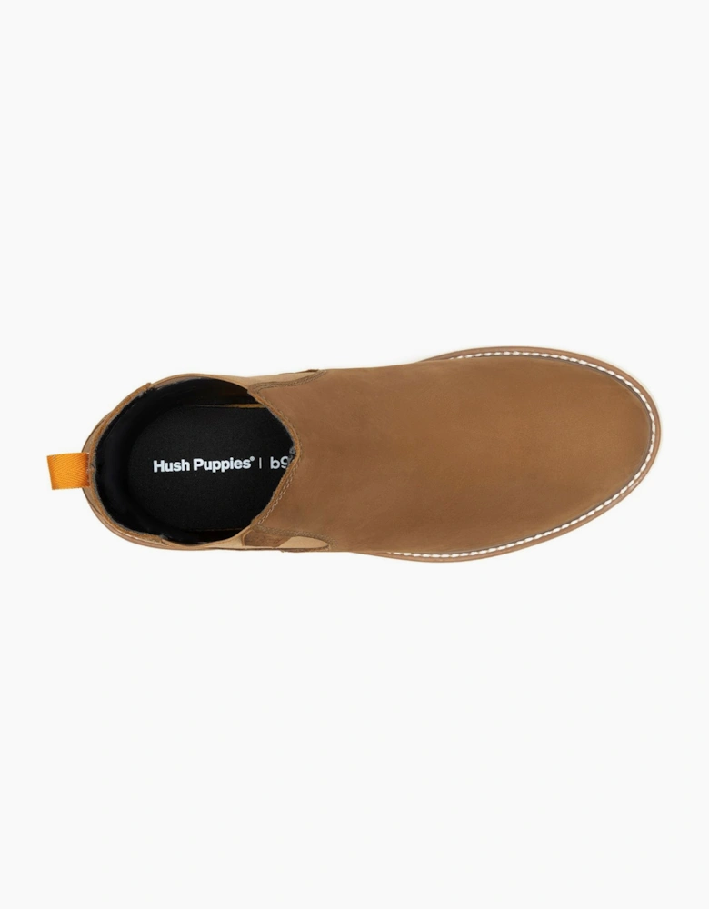 Hush Puppies Jenson Mens Chelsea Boots Tan