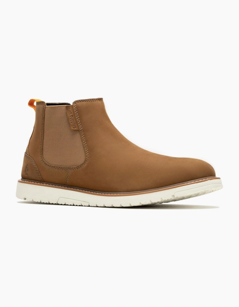 Hush Puppies Jenson Mens Chelsea Boots Tan