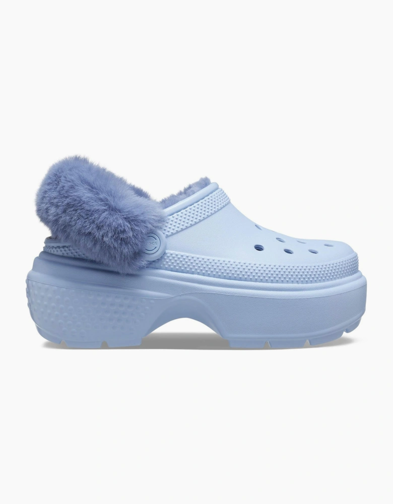 Crocs Stomp Lined Clog Womens Blue Calcite