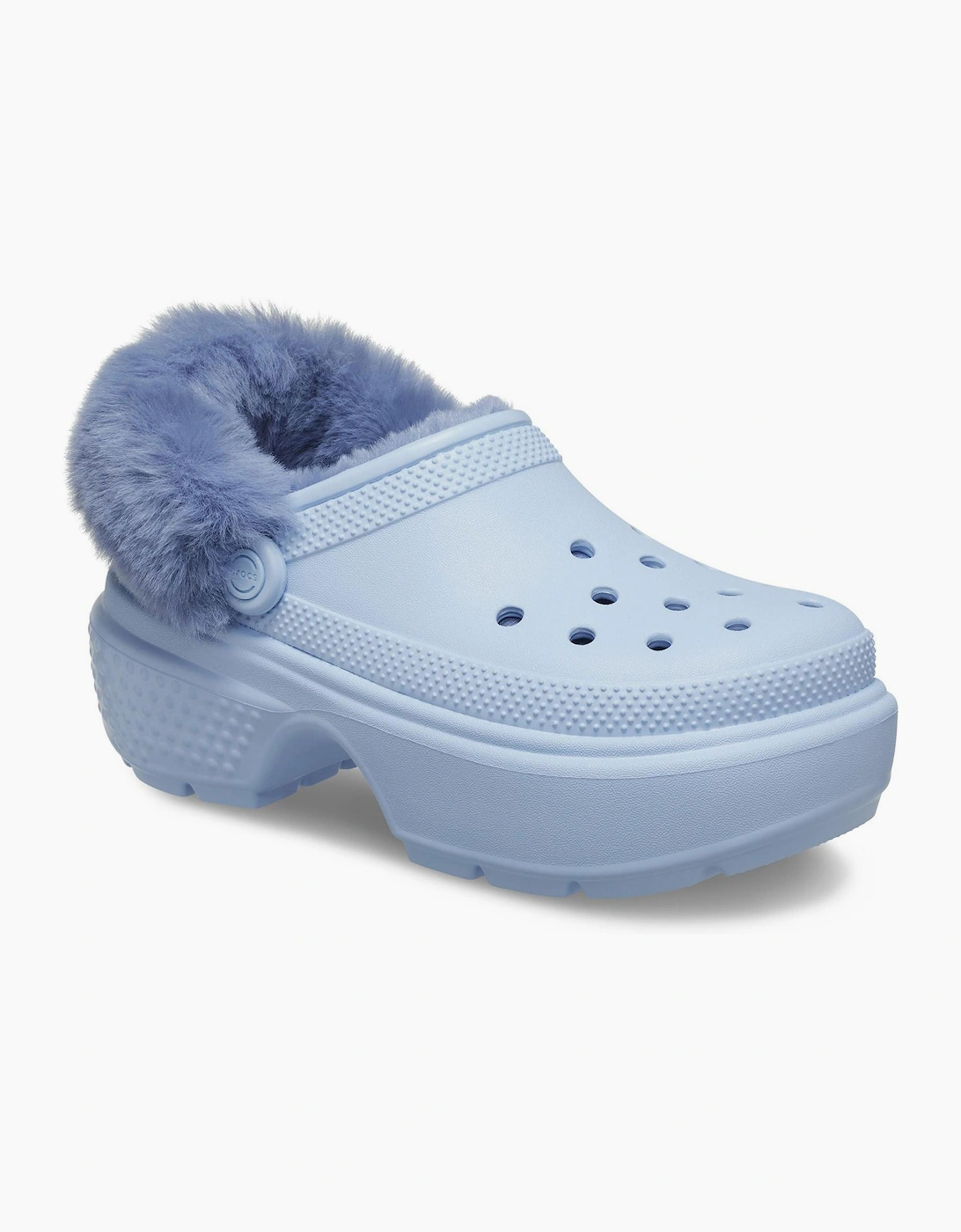 Crocs Stomp Lined Clog Womens Blue Calcite