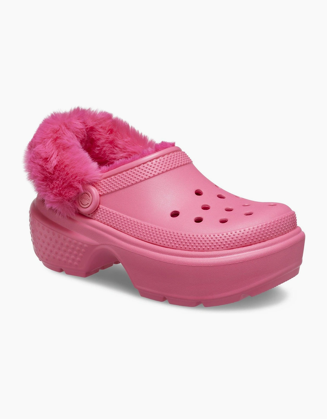 Crocs Stomp Lined Clog Womens Hyper Pink