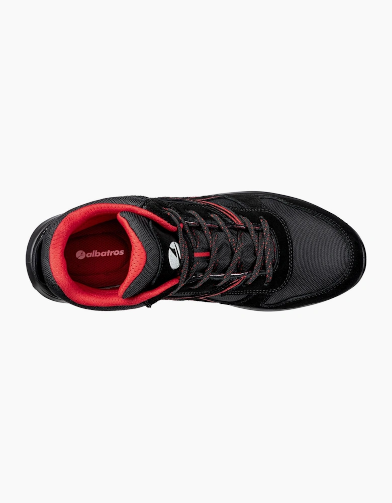 Albatros Clifton Safety Boots Mens Black/Red