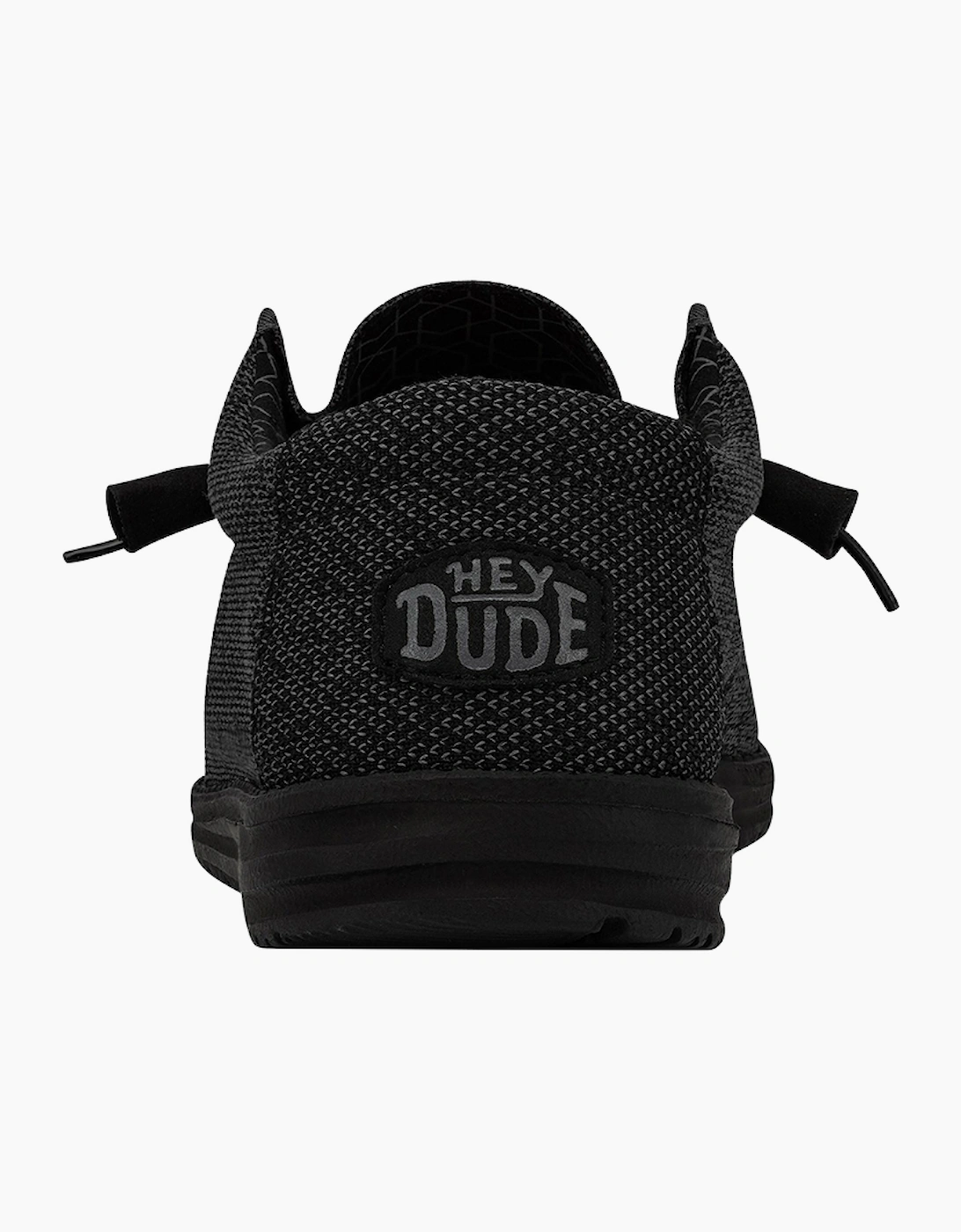 Hey Dude Wally Sox Mens Shoes Micro Total Black