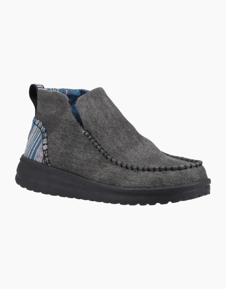 Hey Dude Denny Heavy Canvas Boots Womens Black