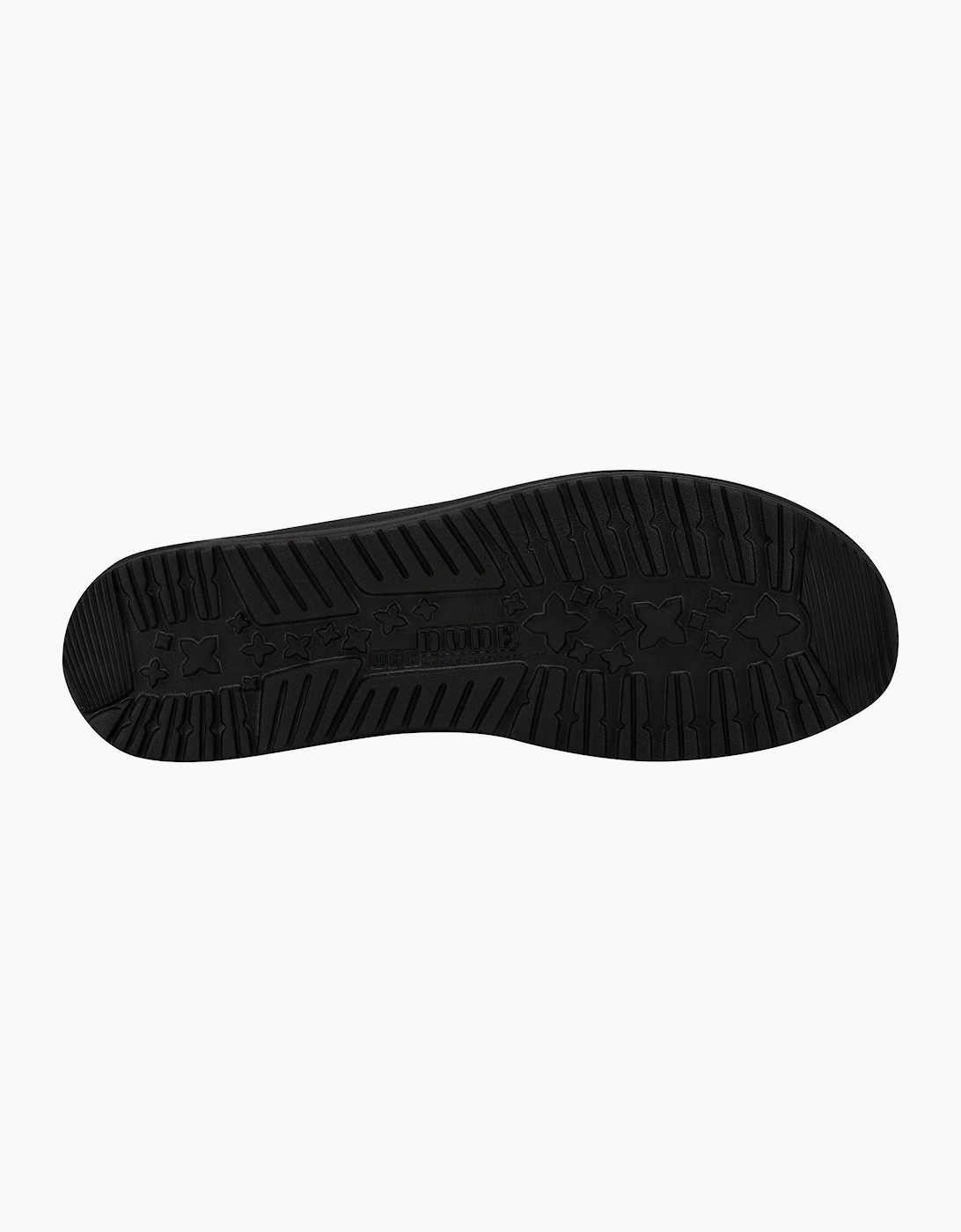 Hey Dude Wally Sox Mens Shoes Micro Total Black