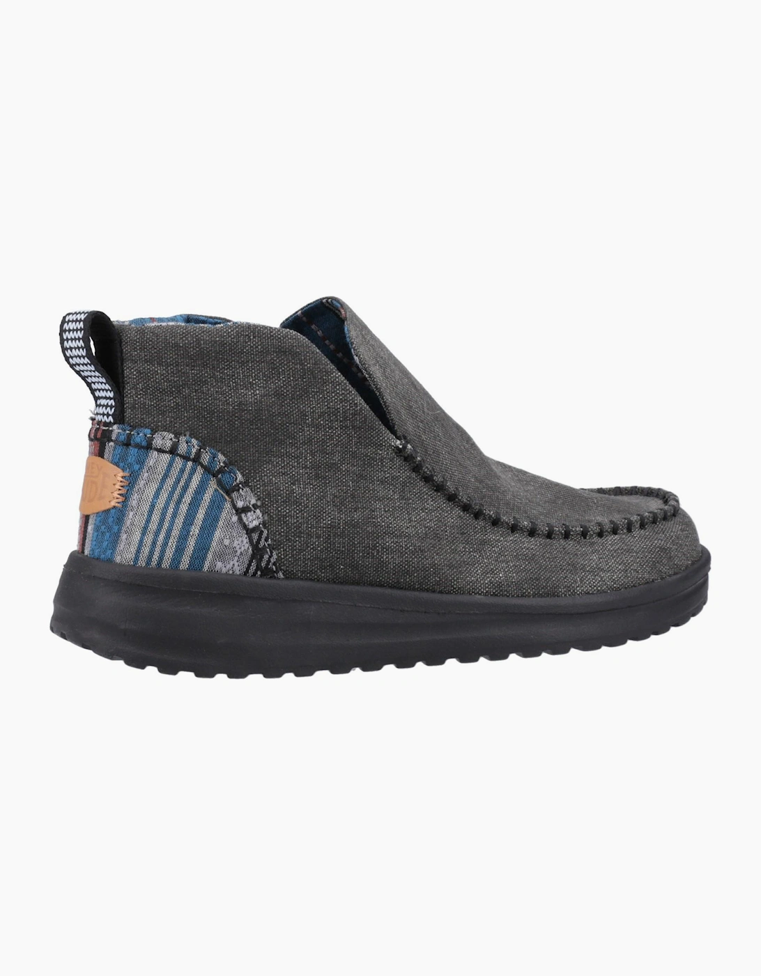 Hey Dude Denny Heavy Canvas Boots Womens Black
