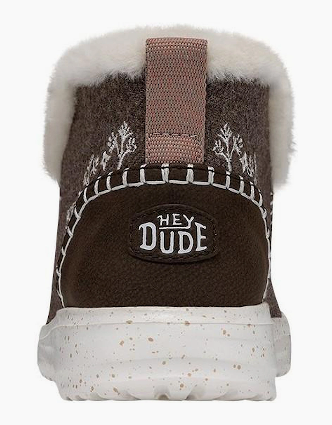 Hey Dude Denny Wool Faux Shearling Boots Womens Walnut