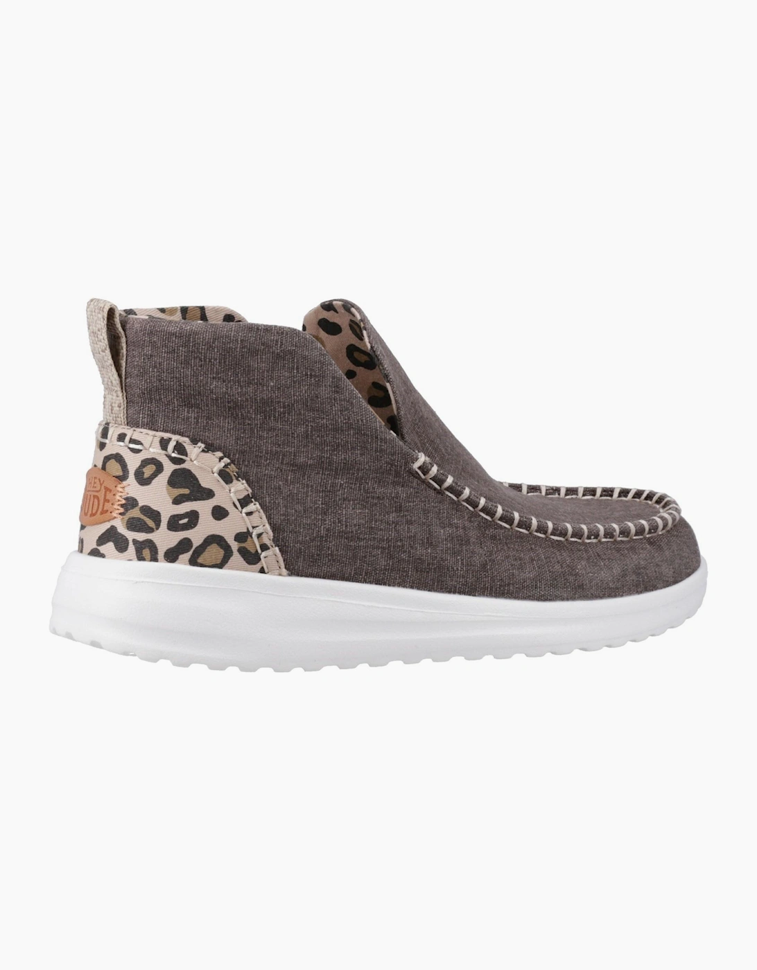 Hey Dude Denny Heavy Canvas Boots Womens Leopard